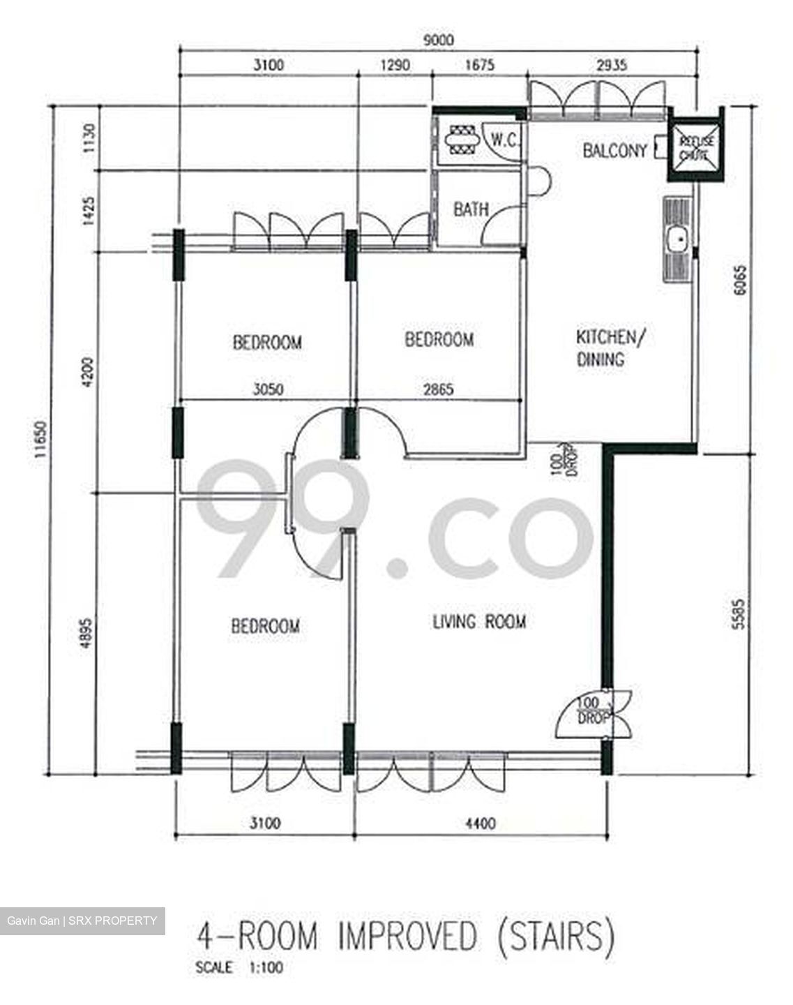 Blk 222 Lorong 8 Toa Payoh (Toa Payoh), HDB 4 Rooms #383452421